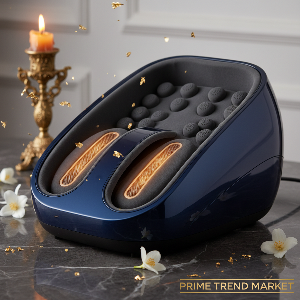 Luxury Shiatsu Electric Foot & Calf Massager with Heat — Shiatsu Nodes Close Up | Prime Trend Market