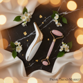 EMS Microcurrent Wand and Crystal Jade Roller Spa Set luxury flatlay on dark marble