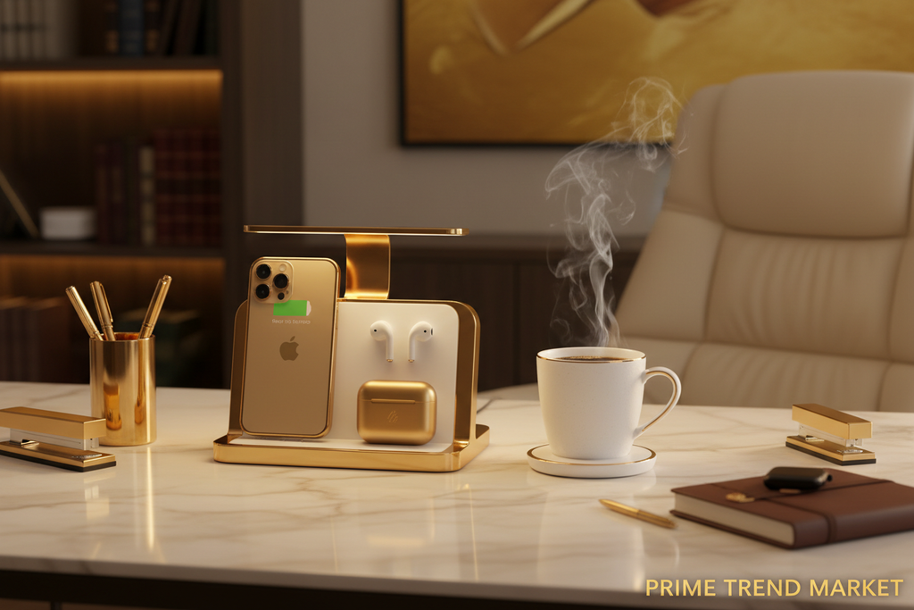 Luxury Wireless Charging Bundle - Desk Setup Lifestyle