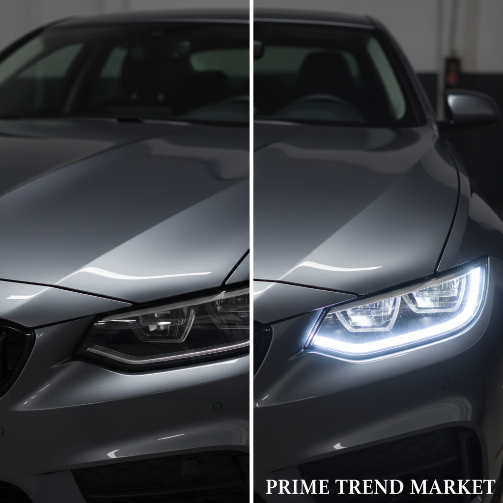 Before and after car hood LED light installation – Prime Trend Market