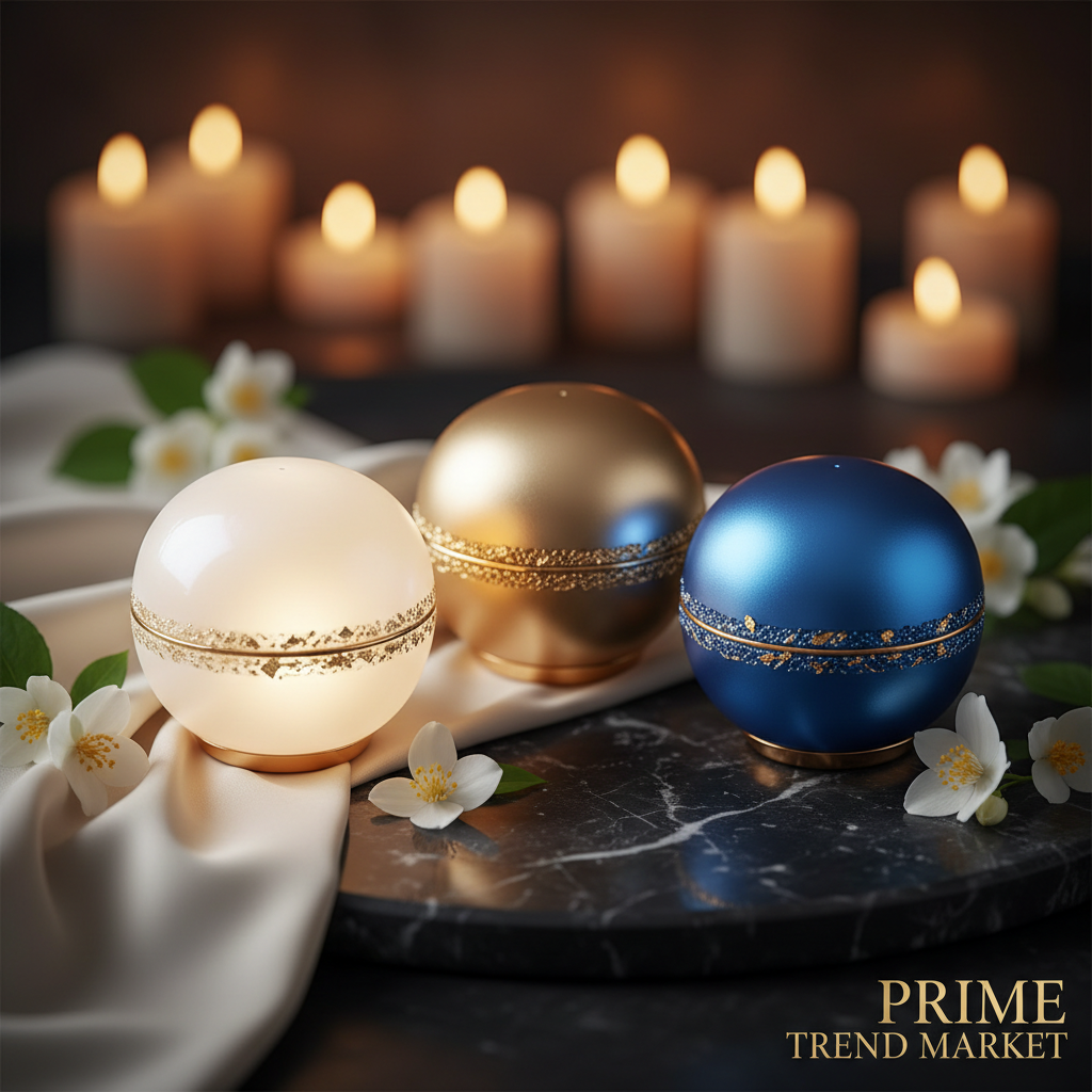 Macaron Mini Bluetooth Speaker - Pearl White Champagne Gold Sapphire Blue gift set