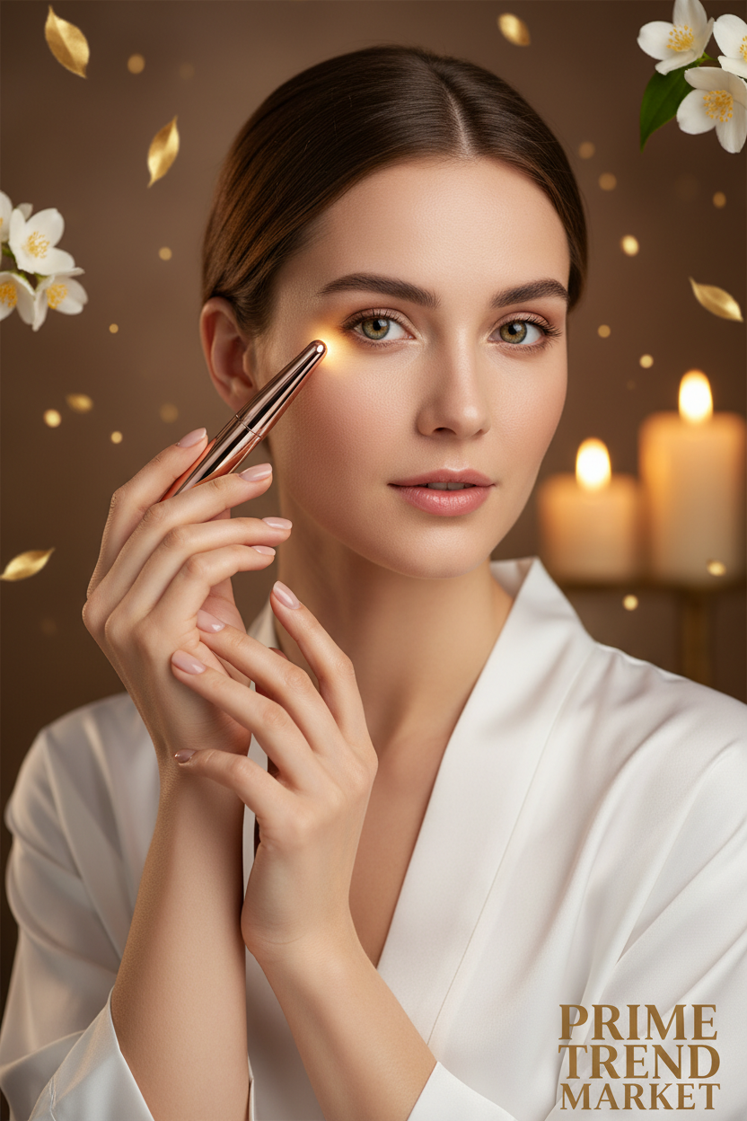 Luxury EMS Eye Beauty Pen Model Under Eye Dark Circle Treatment