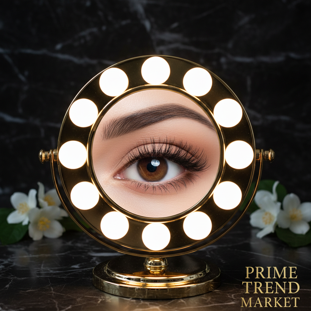 10X magnifying mirror close-up eye reflection – Prime Trend Market