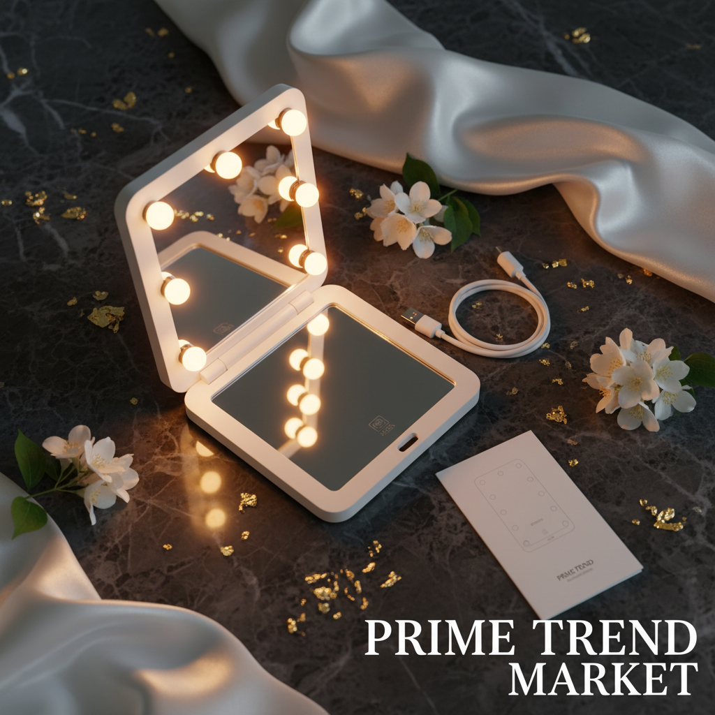LED mirror flat lay with accessories – Prime Trend Market