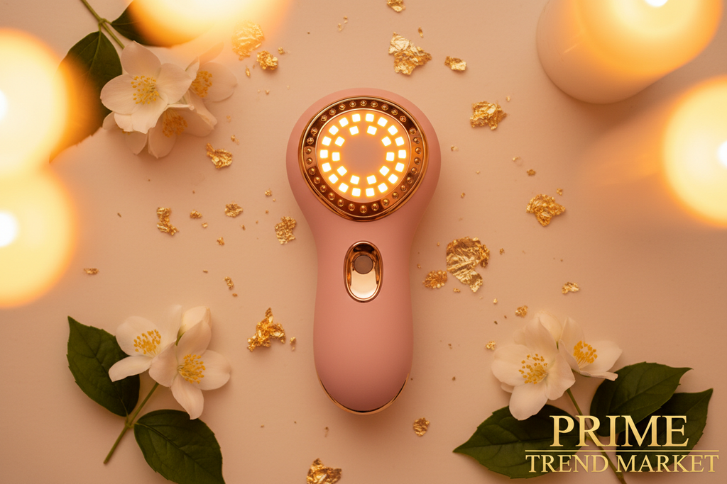 Luxury Photon EMS Device Cream Ivory Flatlay