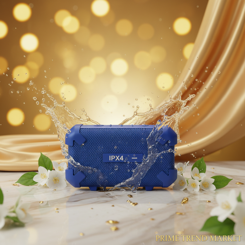 Portable Outdoor Waterproof Bluetooth Speaker - Blue IPX4 luxury editorial
