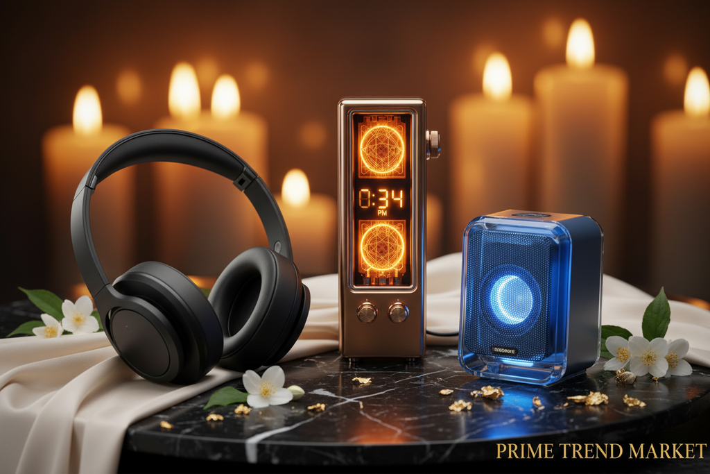 Vintage Audio Bundle - Luxury Flat Lay