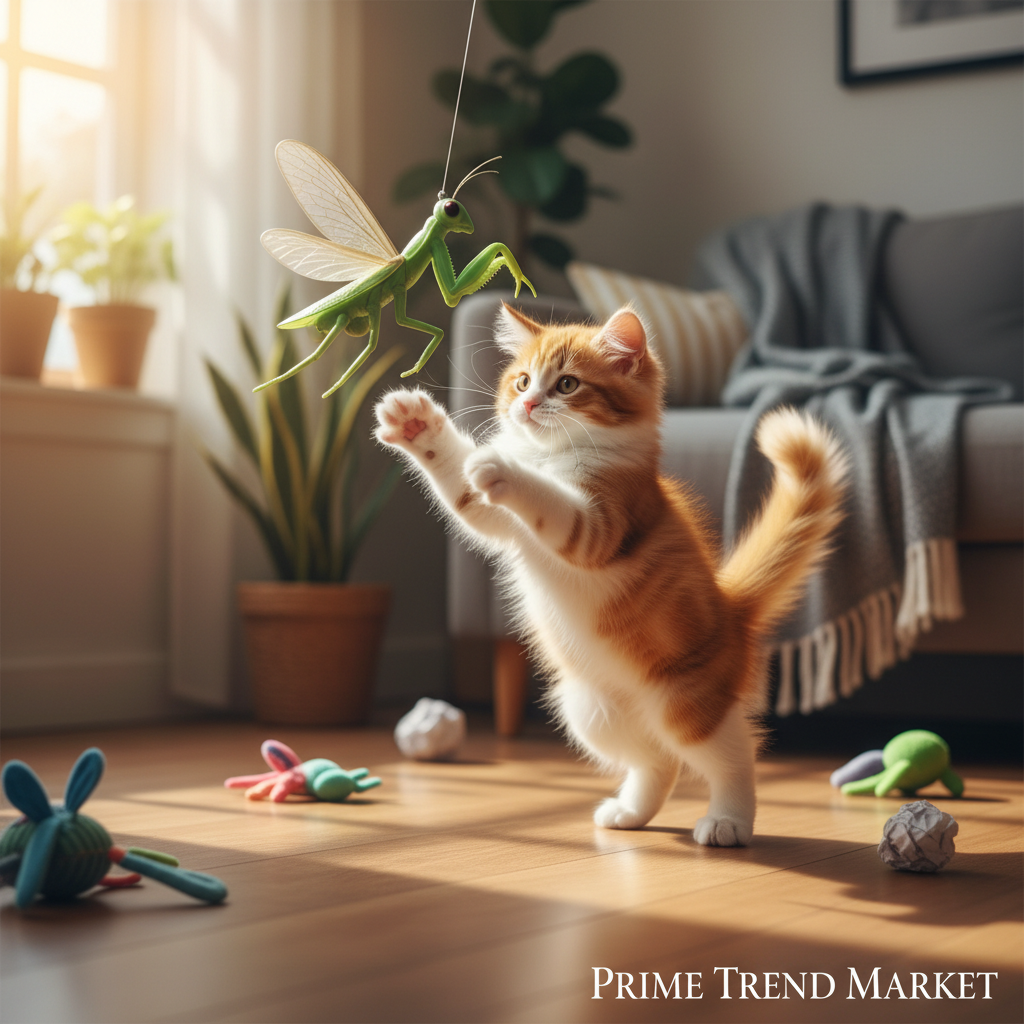 Luxury Cat Toy Ultimate Pack - Kitten with Jumping Insect