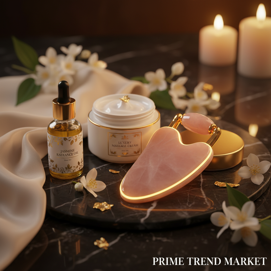 Luxury Gua Sha Ritual Bundle - Hero Dark Marble Shot