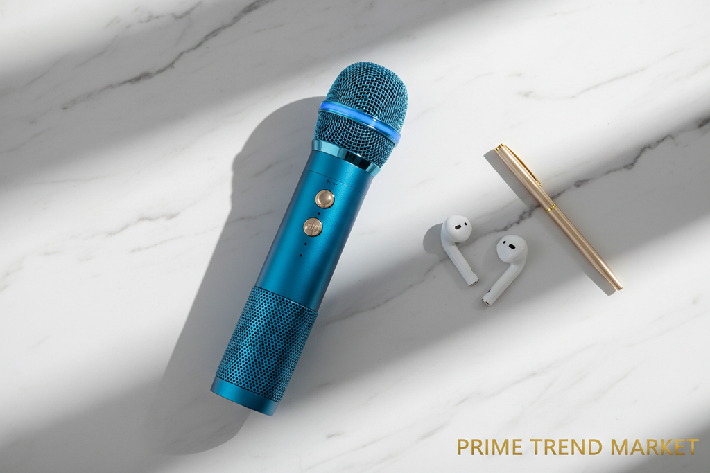 Karaoke Mic – Flat Lay