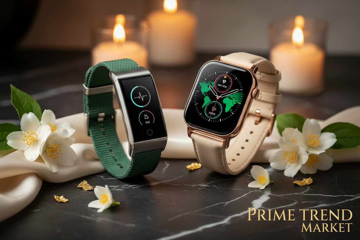 His & Hers Smart Watch Bundle - Luxury Flat Lay