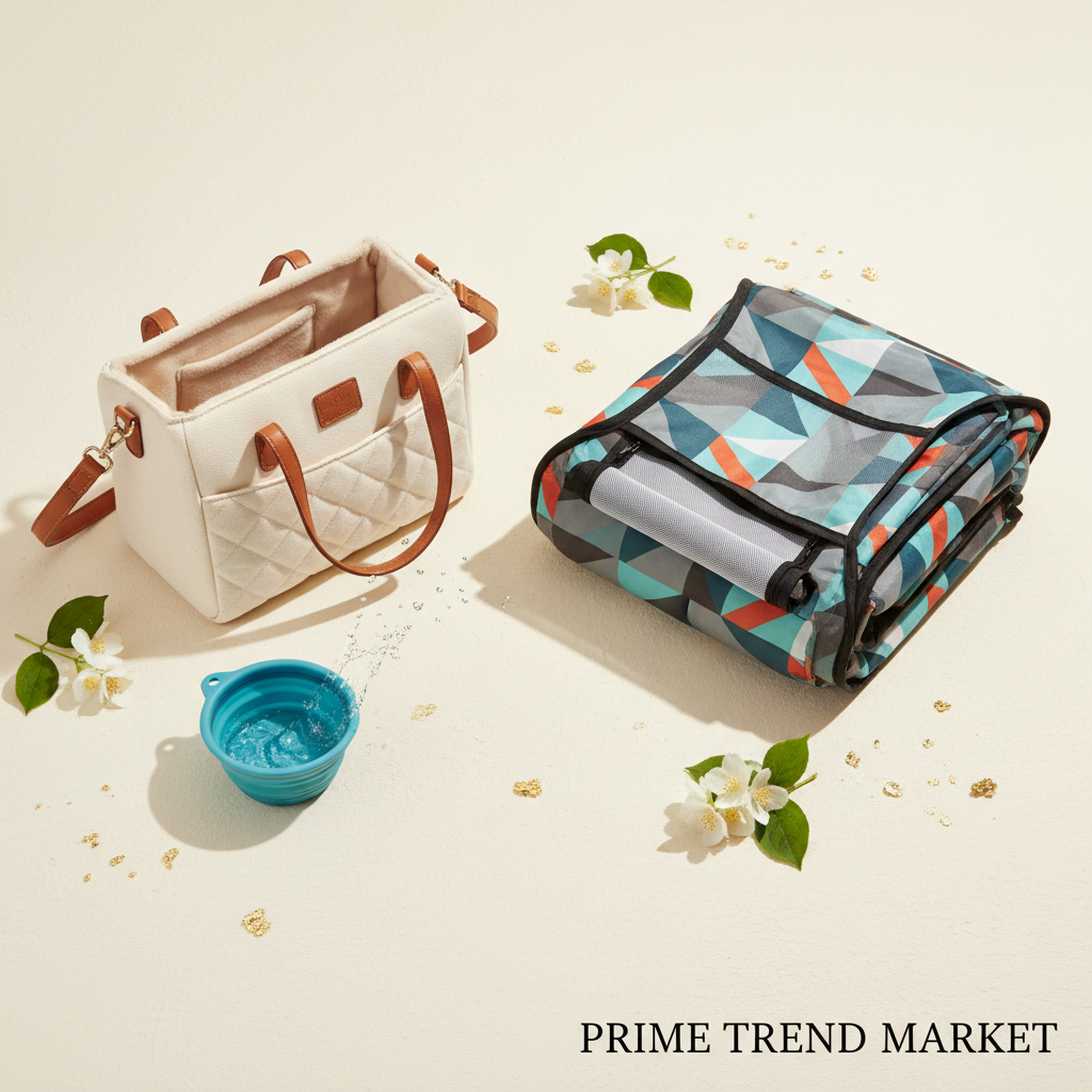 Luxury Pet On-The-Go Essentials Bundle - Flat Lay Bundle