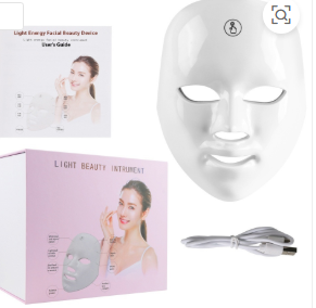 7-Color LED Photon Face Mask | Skin Rejuvenation & Glutathione Brightening Kit