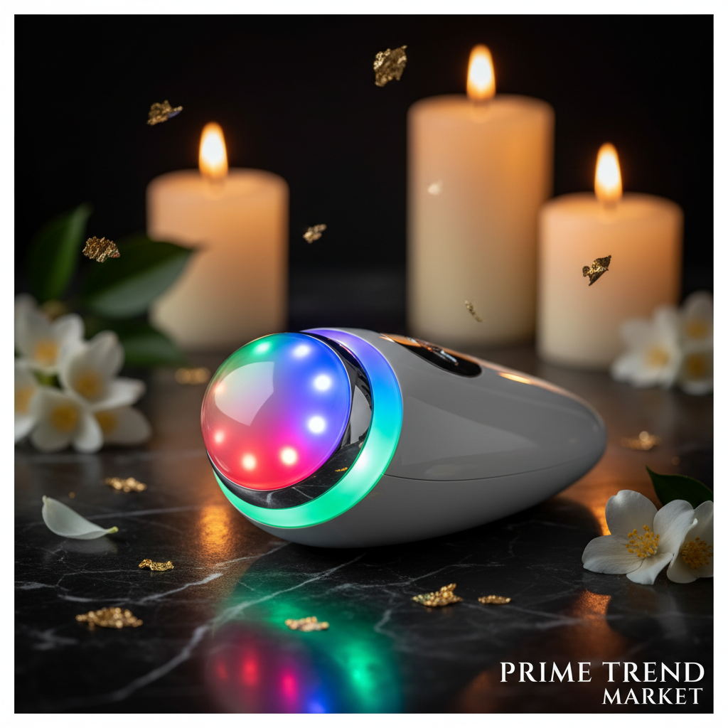 Luxury 6-in-1 EMS Skin Rejuvenation Beauty Device — Color Light Therapy Close Up | Prime Trend Market