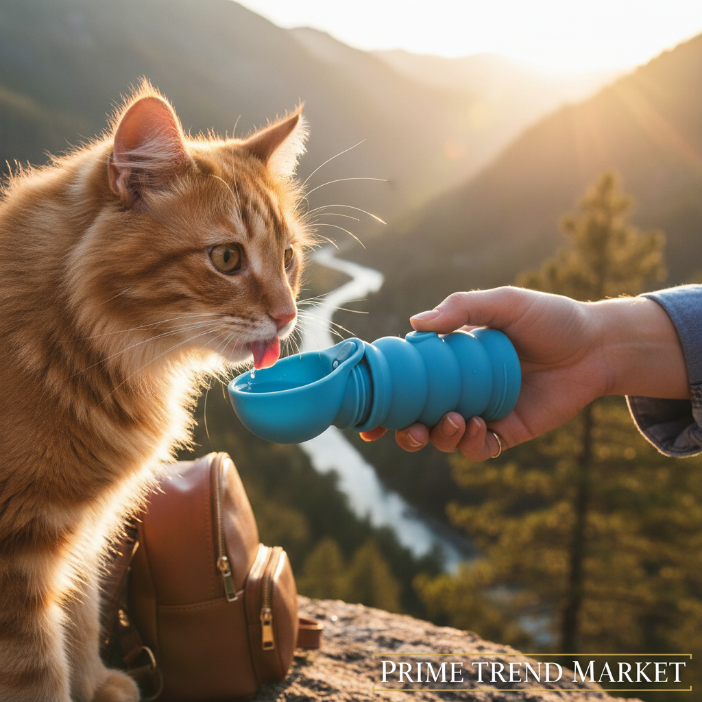 PawTravel Luxury Pet Travel Bundle - Cat Water Bottle