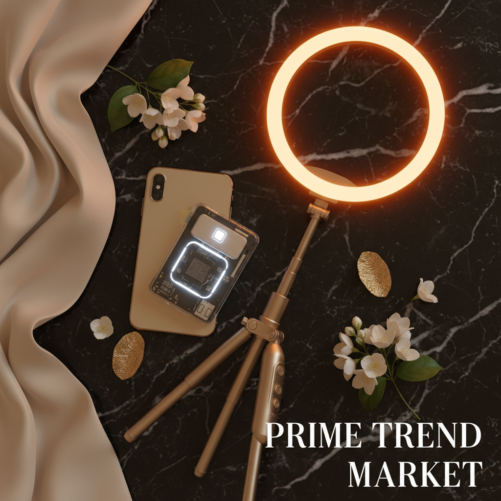Ultimate Phone Bundle flat lay on dark marble — Prime Trend Market