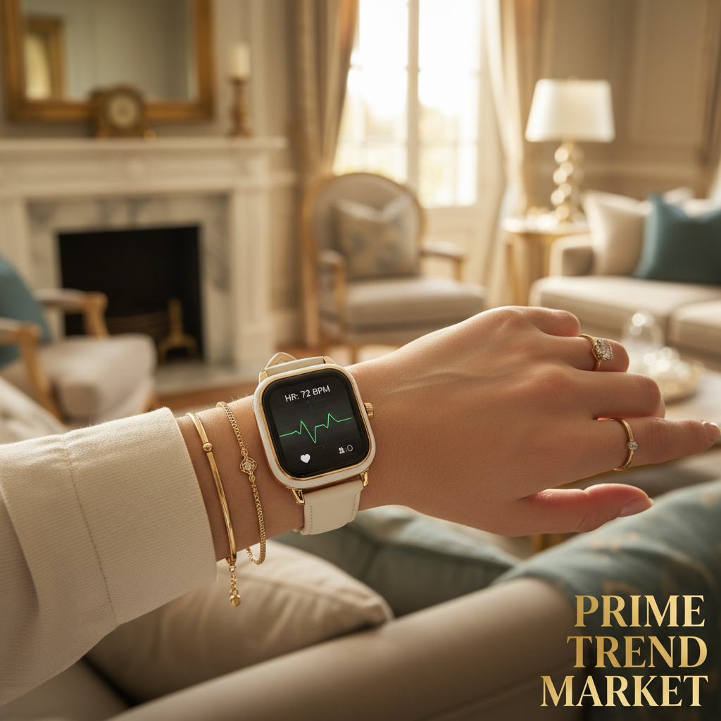 Health Smartwatch - Wrist Shot ECG Display