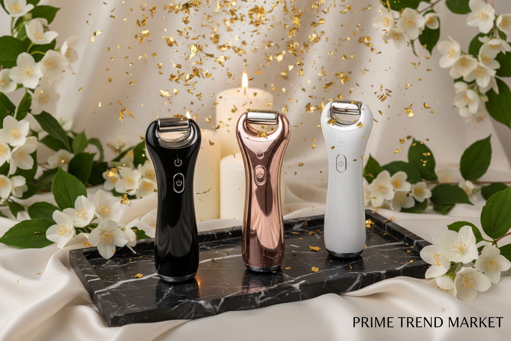 Luxury 3-Head Electric Roller EMS Massager Black Pink White All Colors Gold Confetti Hero