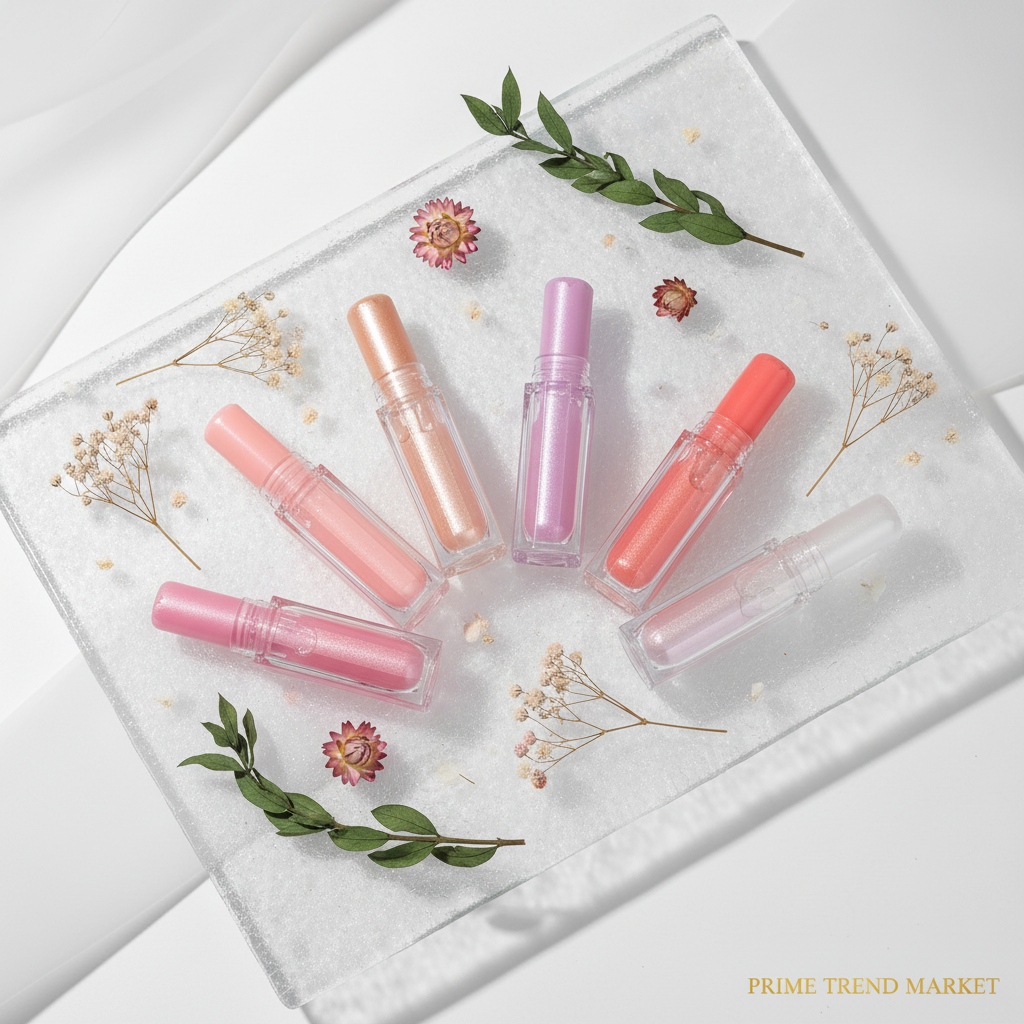 PHOFAY Crystal Jelly Highlight Stick 7 shades fan layout