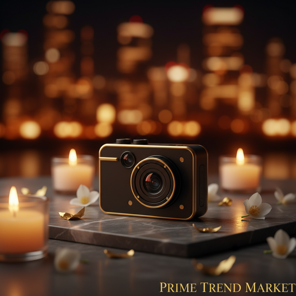 TravelShot night vision candlelight marble scene