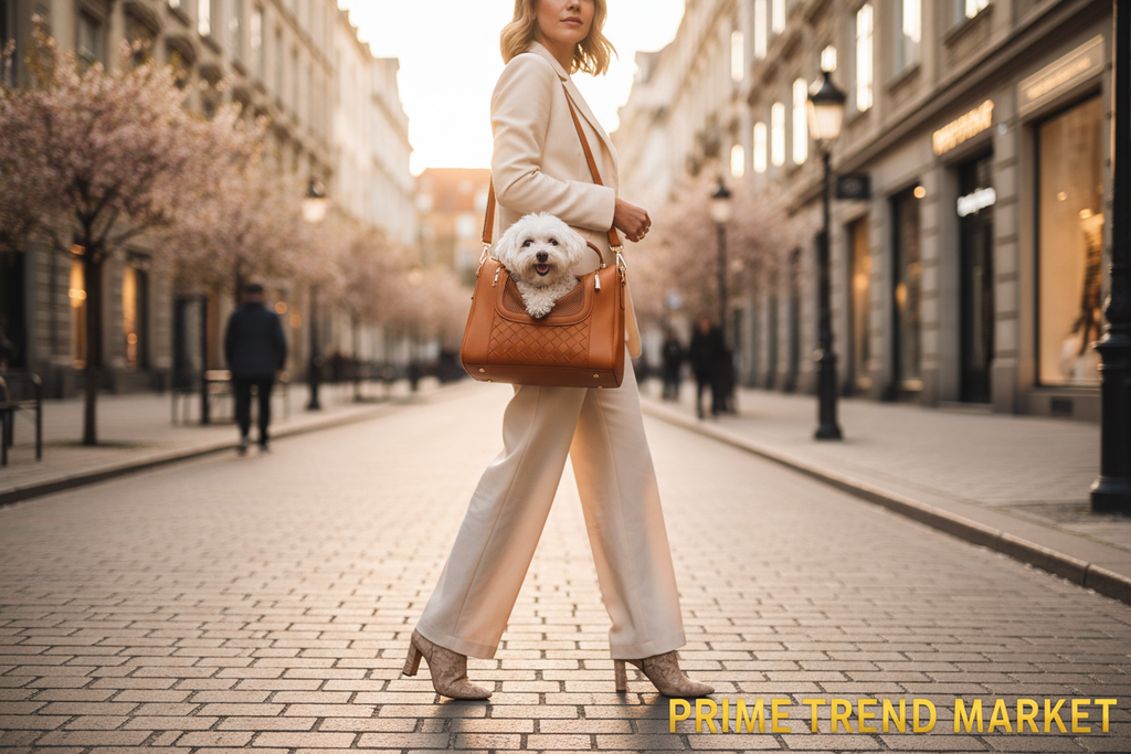 Luxury Pet Carrier Mega Bundle - Dog in Oxford Shoulder Bag