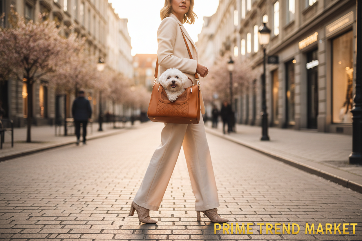 Luxury Pet Carrier Mega Bundle - Dog in Oxford Shoulder Bag