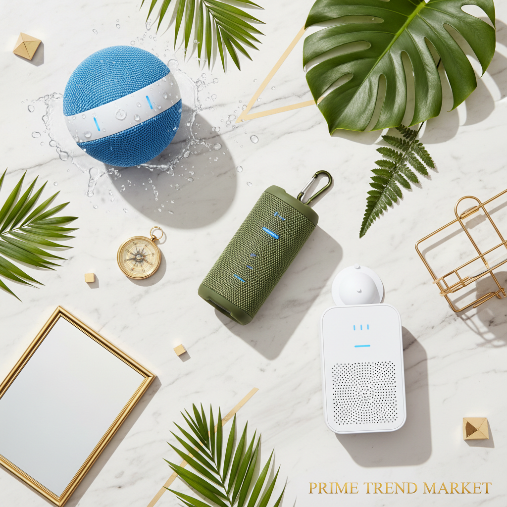Luxury Outdoor Adventure Speaker Bundle - Flat Lay All 3