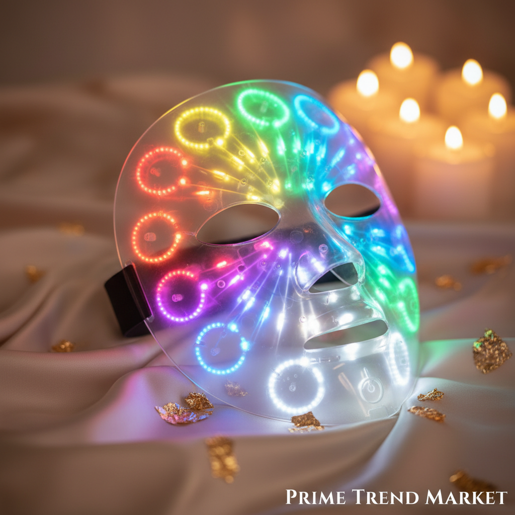 LED Light Therapy Face Mask — Close Up Detail | Prime Trend Market