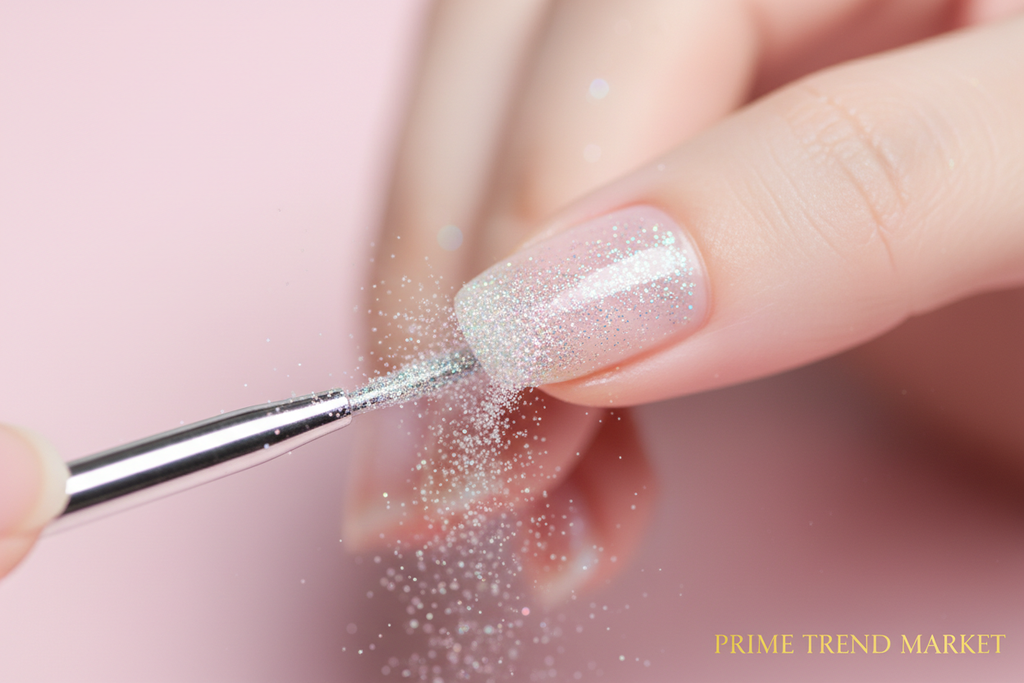 Crystal Diamond Nail Powder — Application Tutorial
