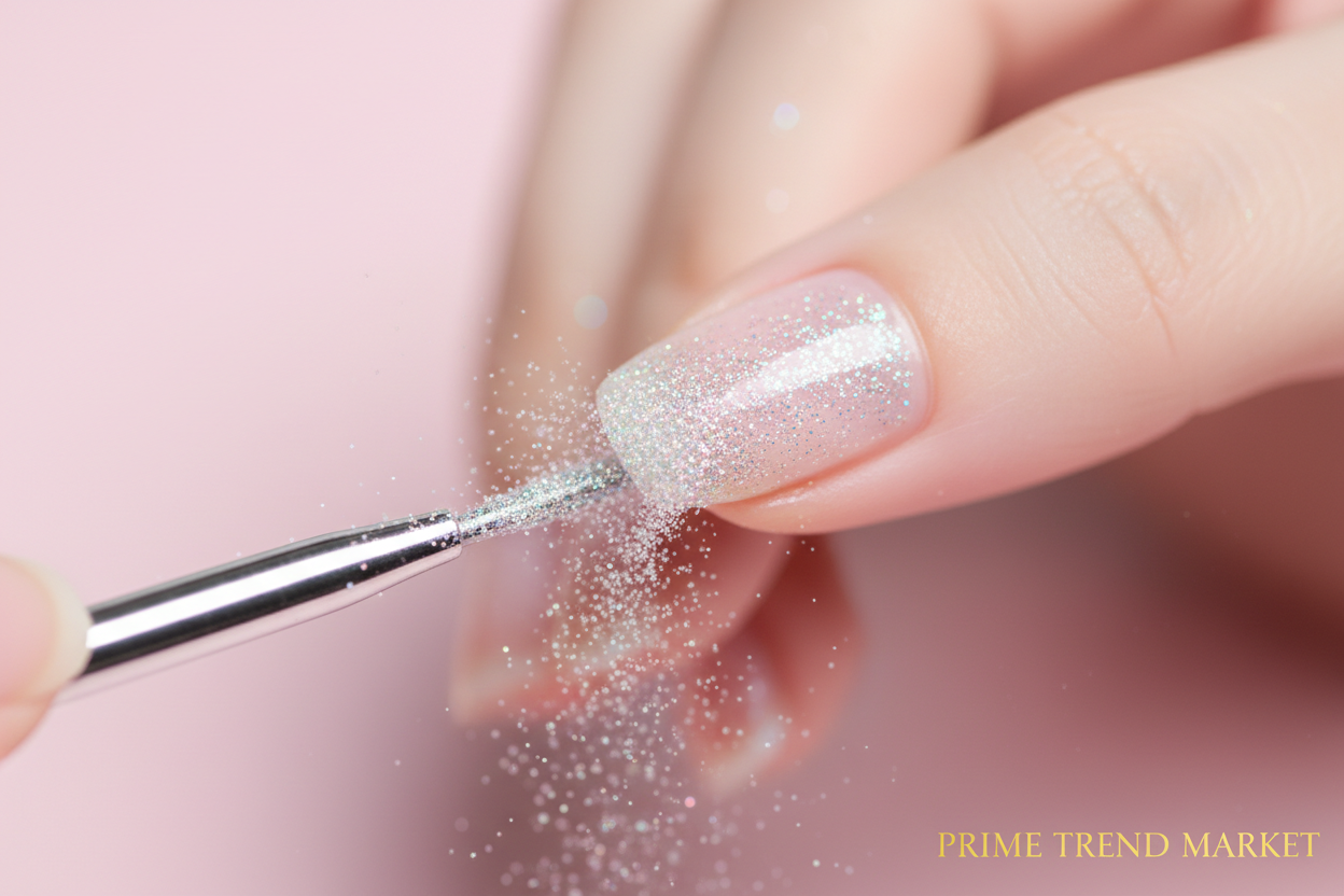 Crystal Diamond Nail Powder — Application Tutorial