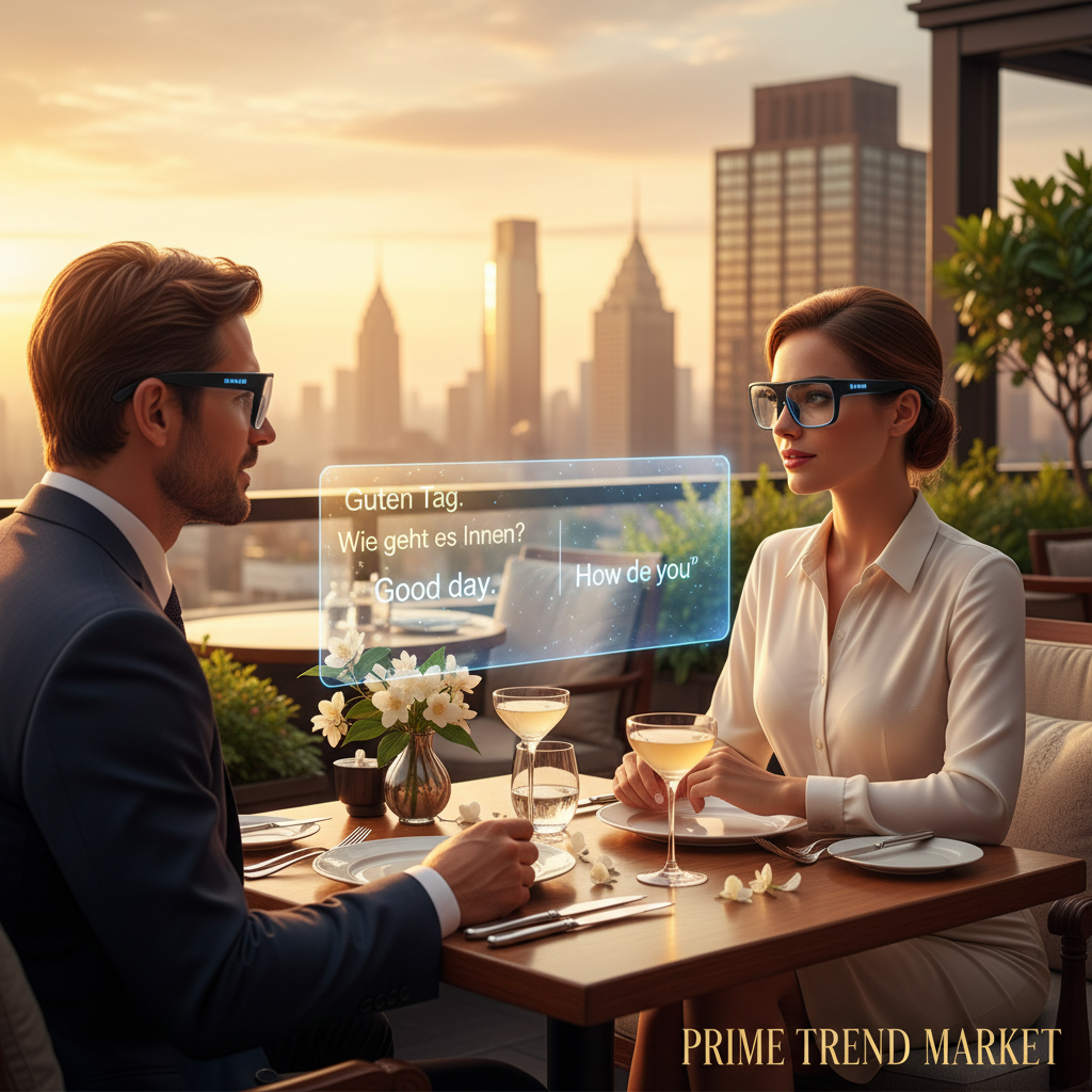 AI Smart Glasses - Real-Time Translation Lifestyle