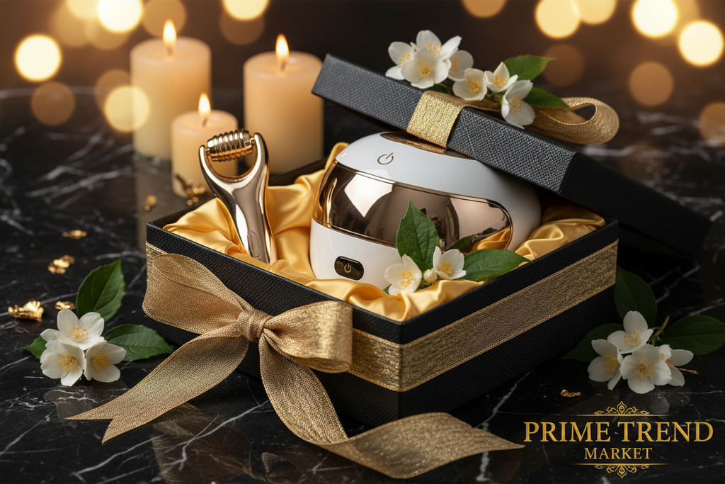 Hair wellness gift set presentation