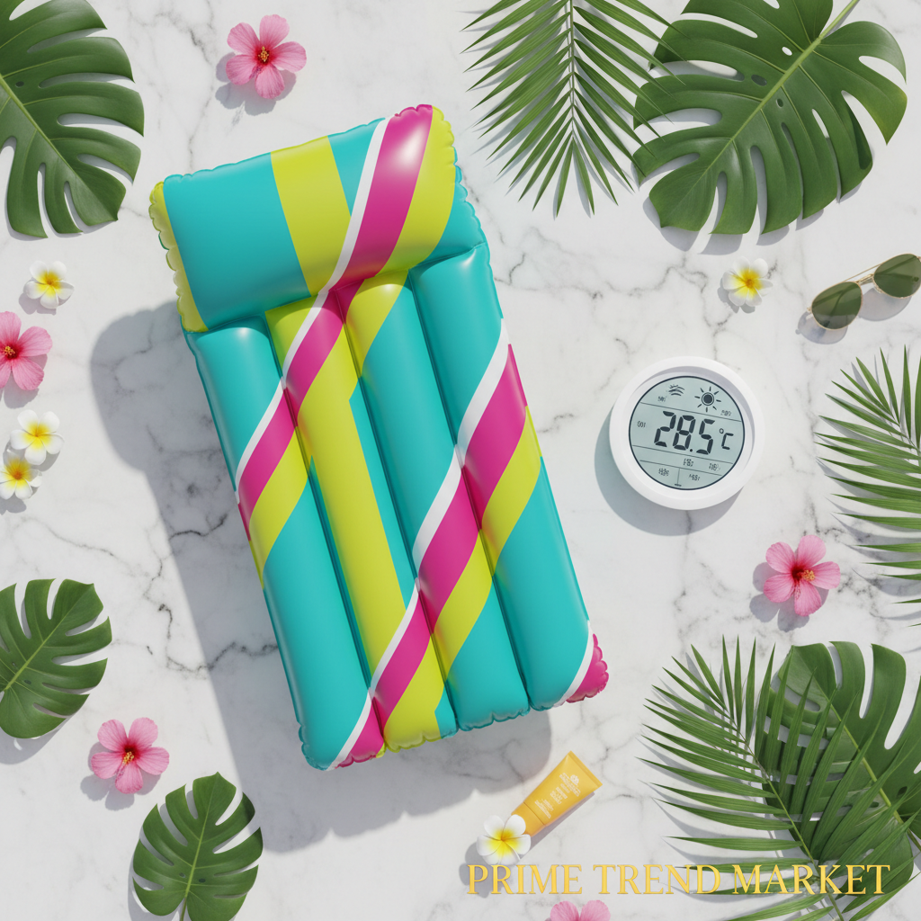 Luxury Summer Pool Float Bundle - Flat Lay
