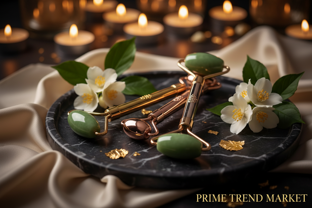Luxury Electric Jade Roller All 3 Colors Together