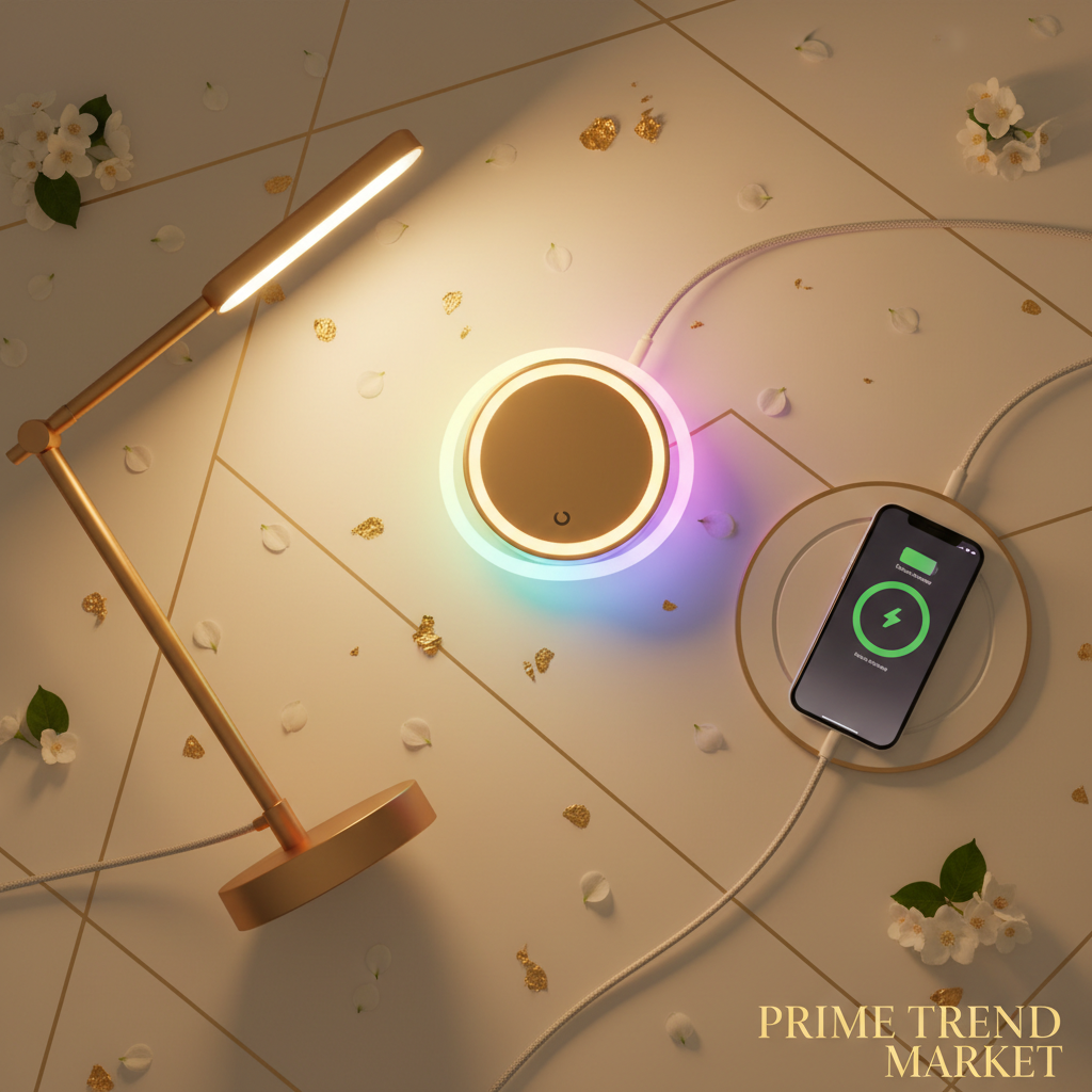 Smart Desk Setup Bundle — Flat Lay | Prime Trend Market