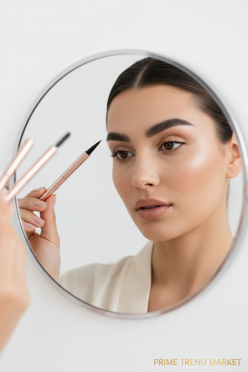 Woman applying microblading eyebrow pen - Prime Trend Market