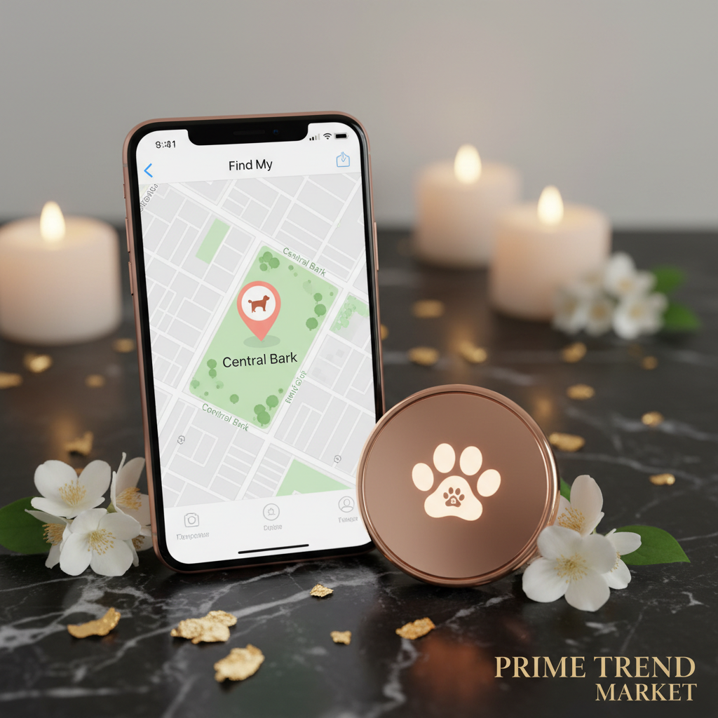 iPhone Find My App with Tracker Device