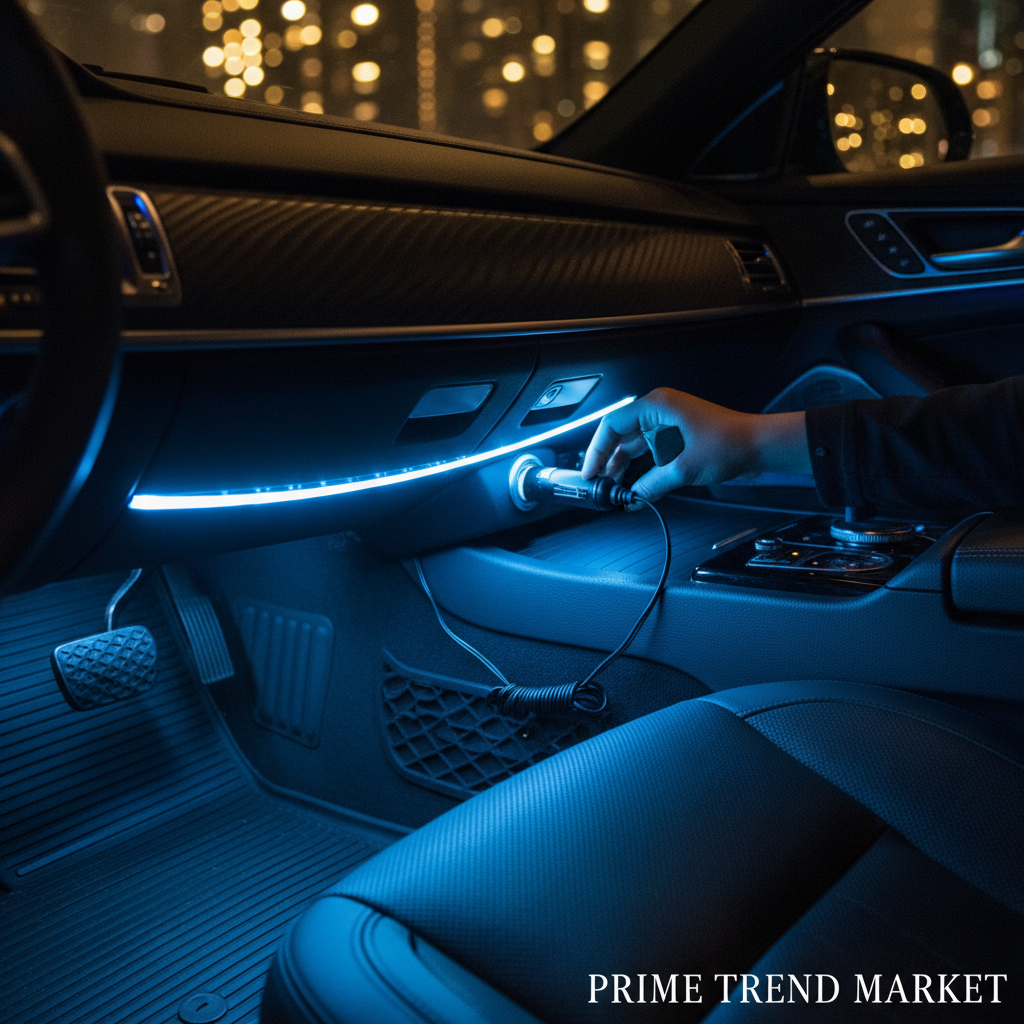 LED Atmosphere Light - Hand Installation Dashboard