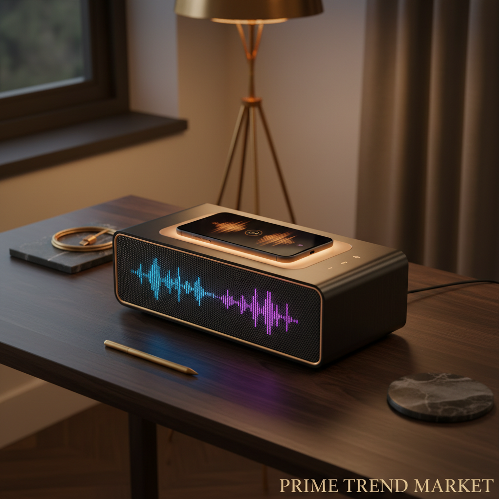 Lifestyle — Desk Setup with Amber Glow
