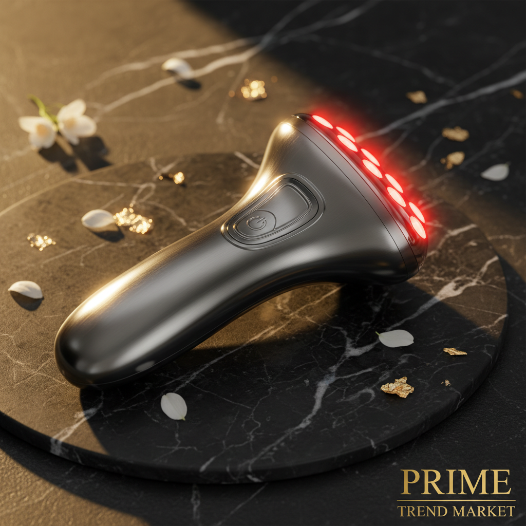 Luxury EMS Wand — Close-Up 90° Rotatable Head Detail