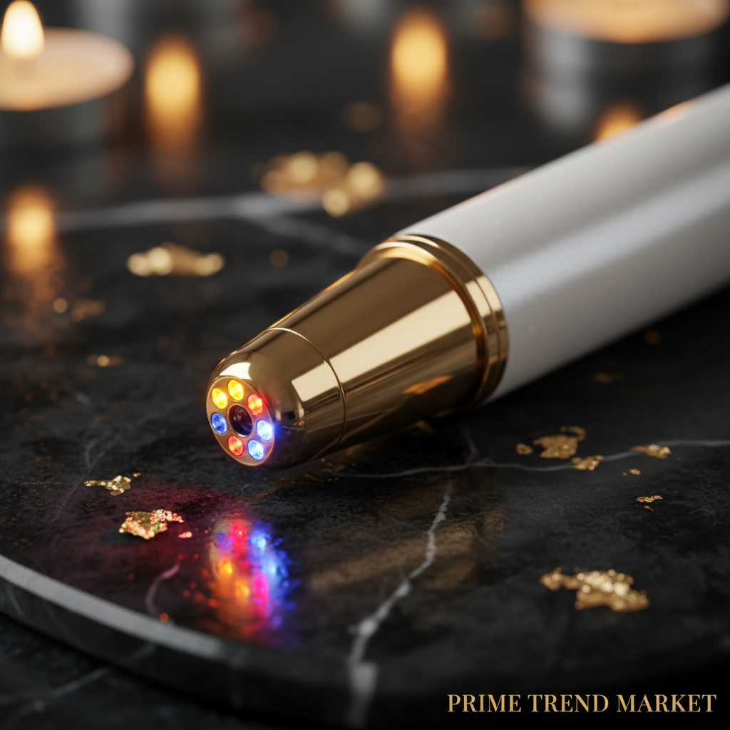 Macro — Gold Chrome LED Tip Close-Up