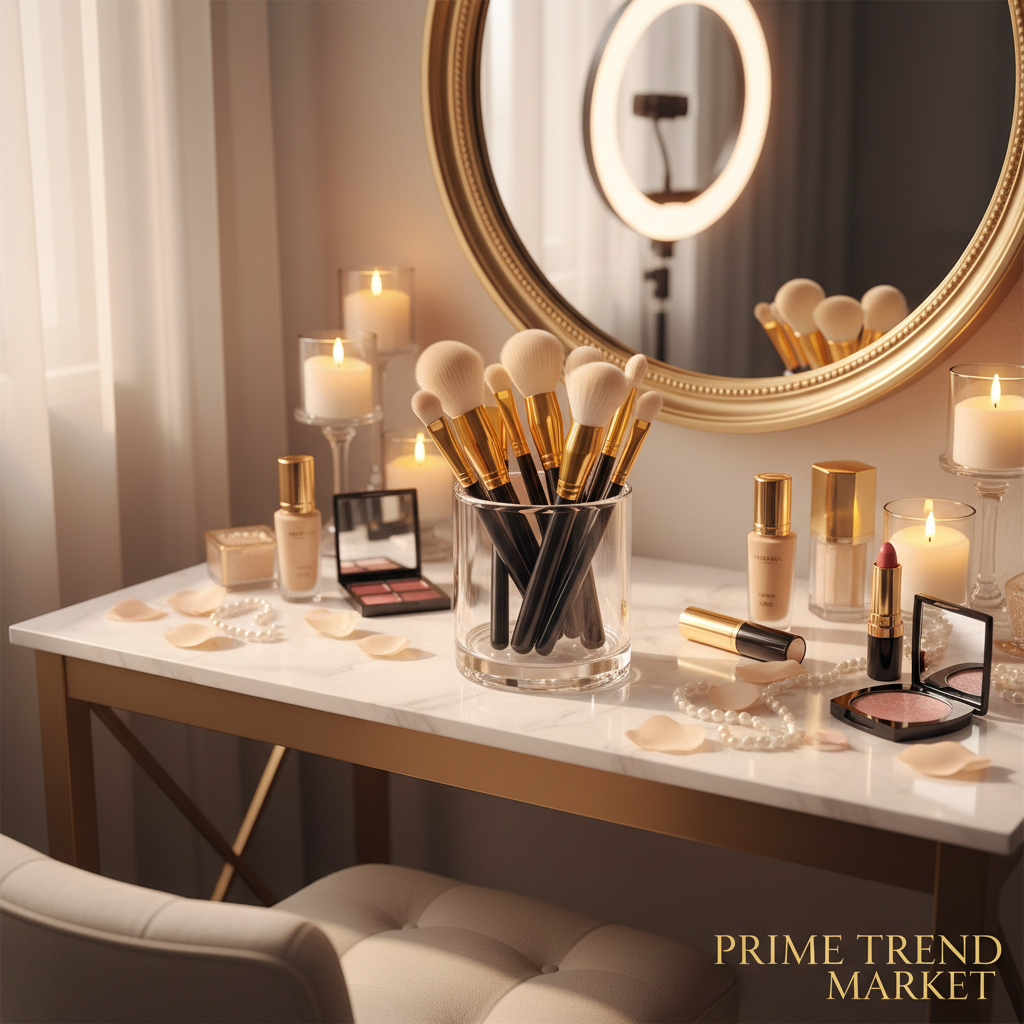 Makeup Brush Set Vanity
