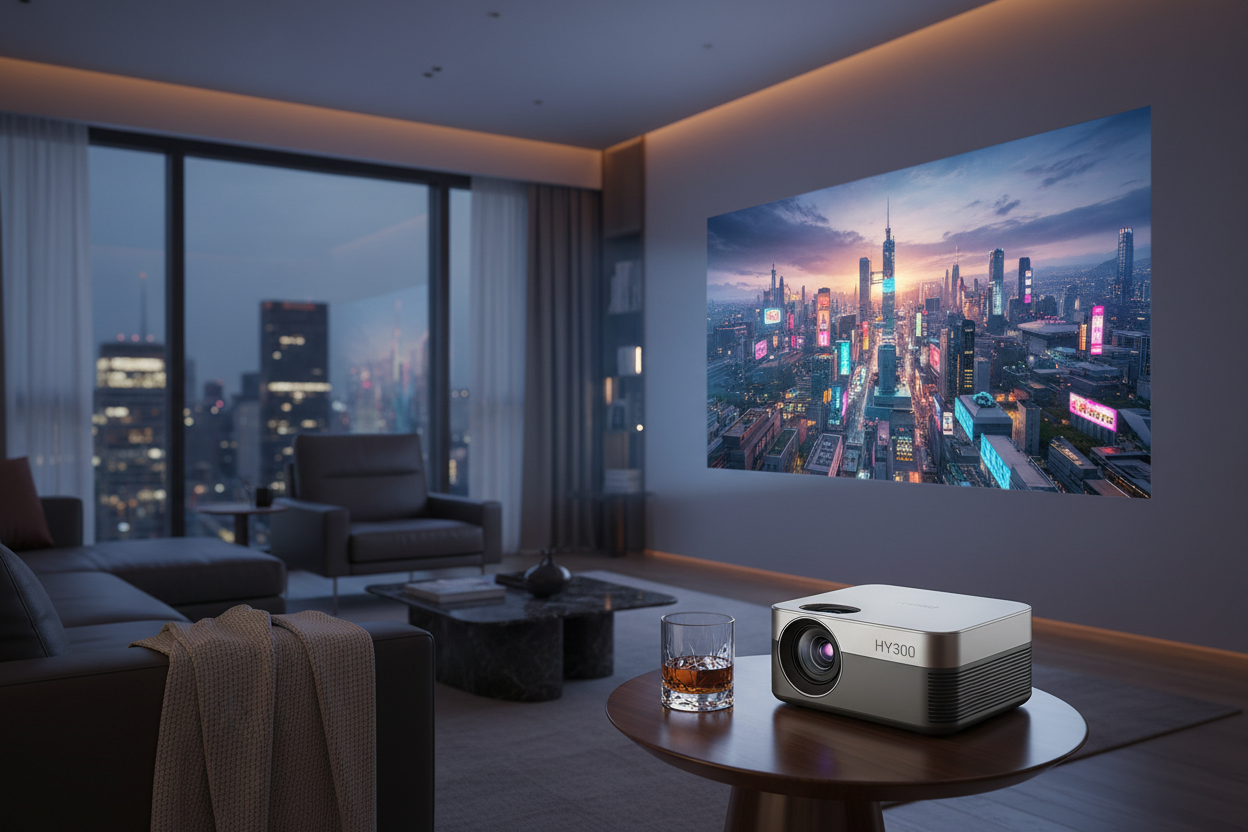 HY300 Mini Smart Projector — Portable HD Home Theater