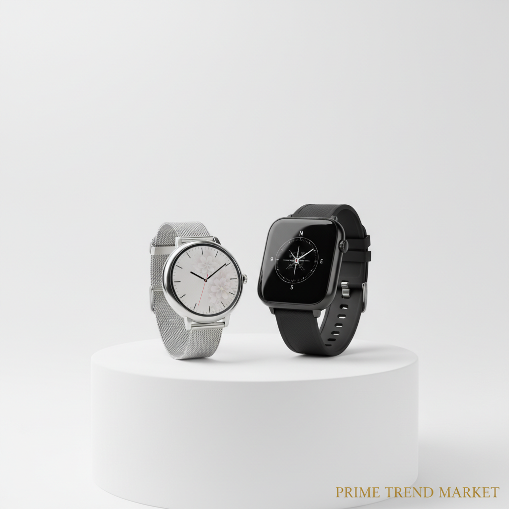 His & Hers Smartwatch Bundle – KW10Pro Luxury + ZL54CJ Square | Couples Gift Set