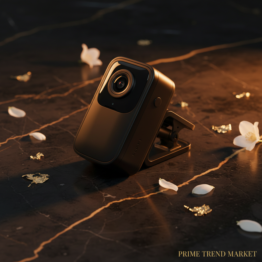 Night Vision Body Clip Camera — Angled Hero Shot