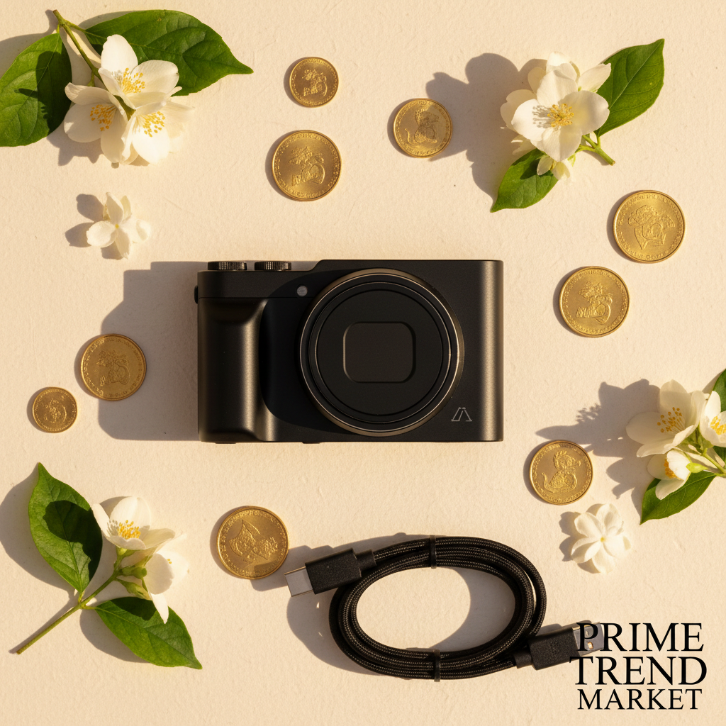 Night Vision Body Clip Camera — Flat Lay Shot