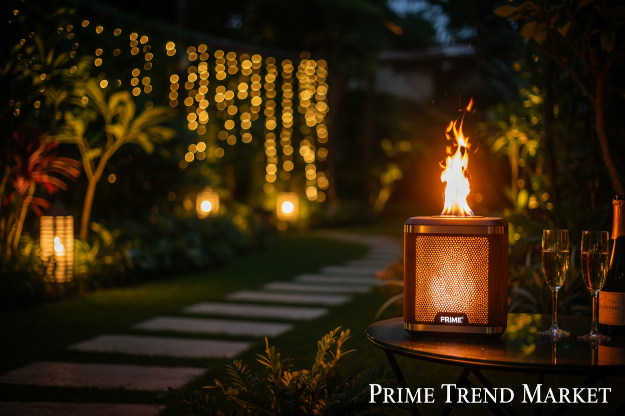 Outdoor garden night