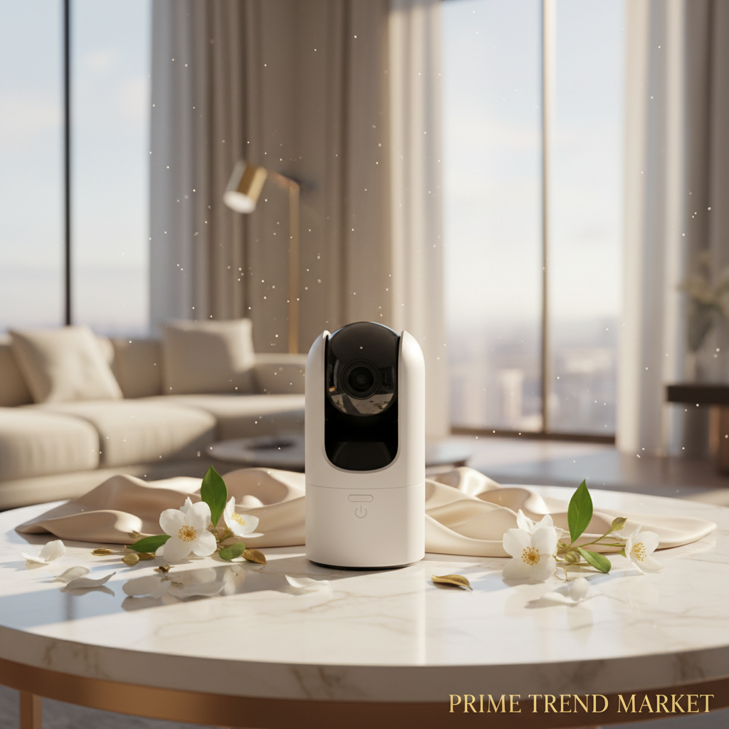Pan-Tilt Camera Ivory Marble