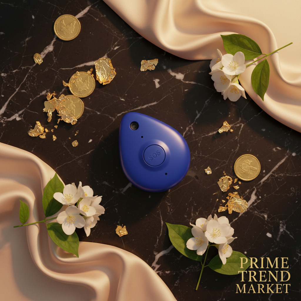 PawDrop GPS Tracker Flat Lay