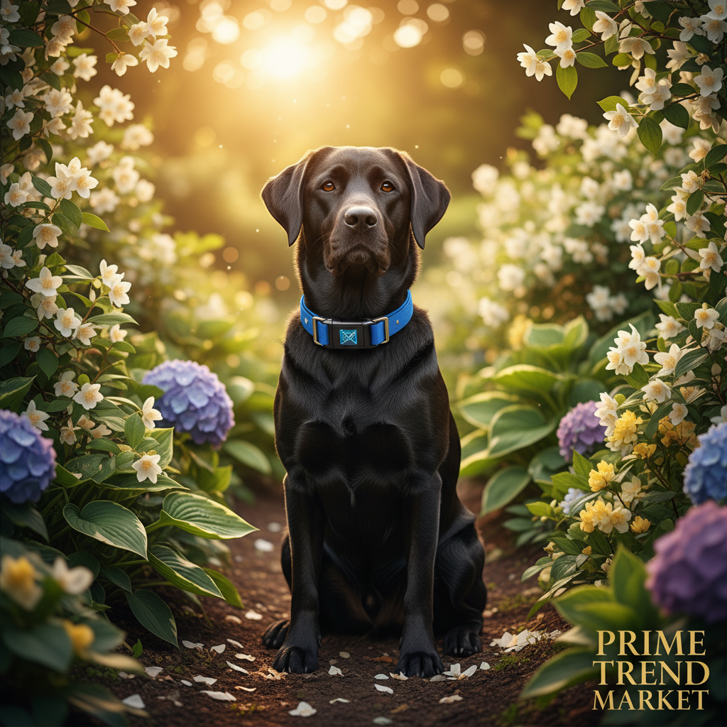 PawGuard Blue Labrador Lifestyle